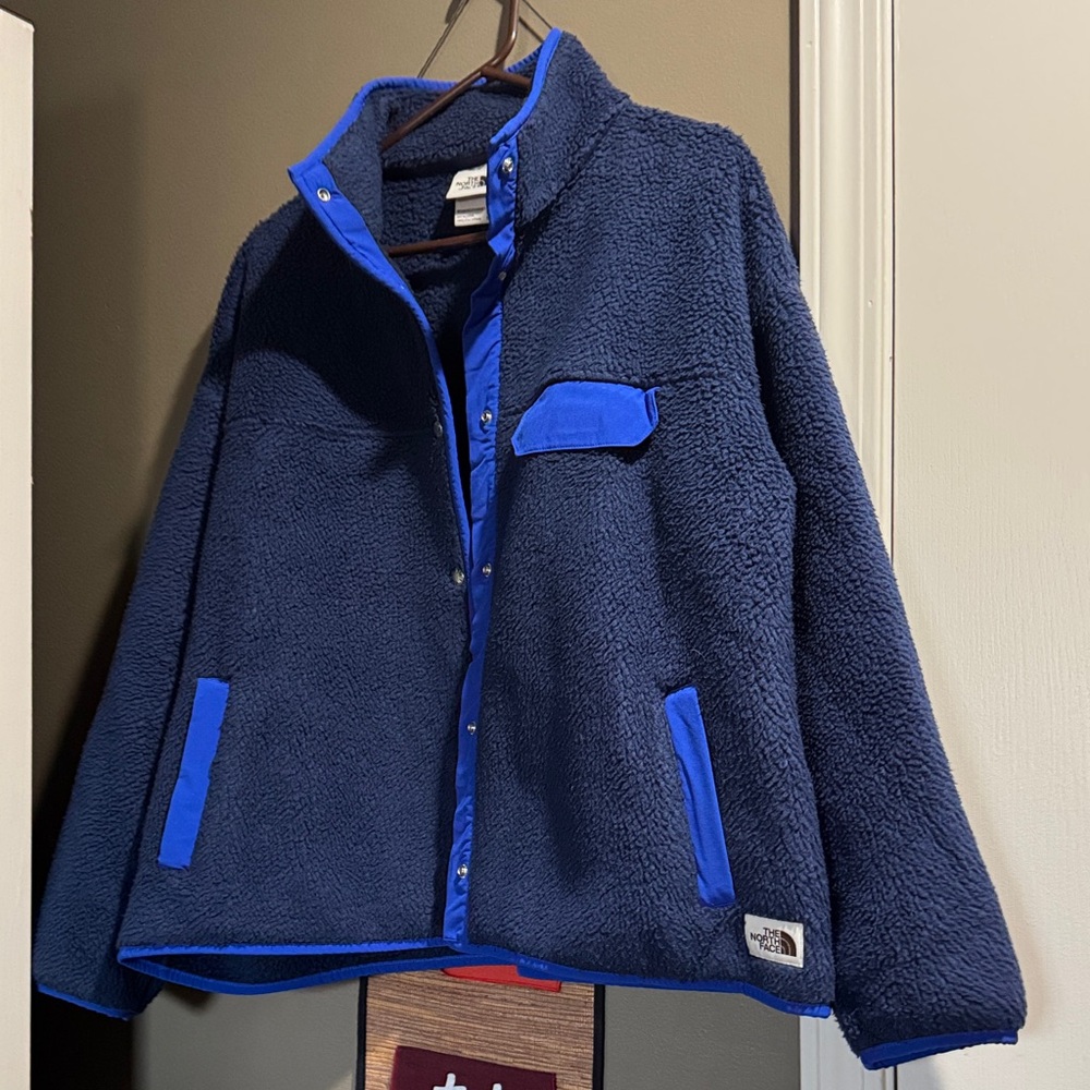 The North Face Navy and Royal Blue Fleece Jacket